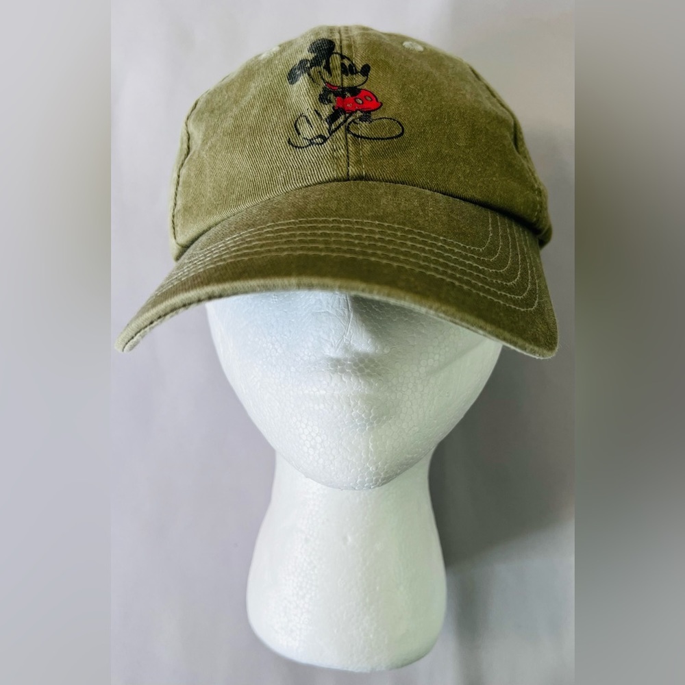 Vintage‎ 1928 Collection Mickey Mouse Disney Parks Taupe Adjustable Hat Cap
